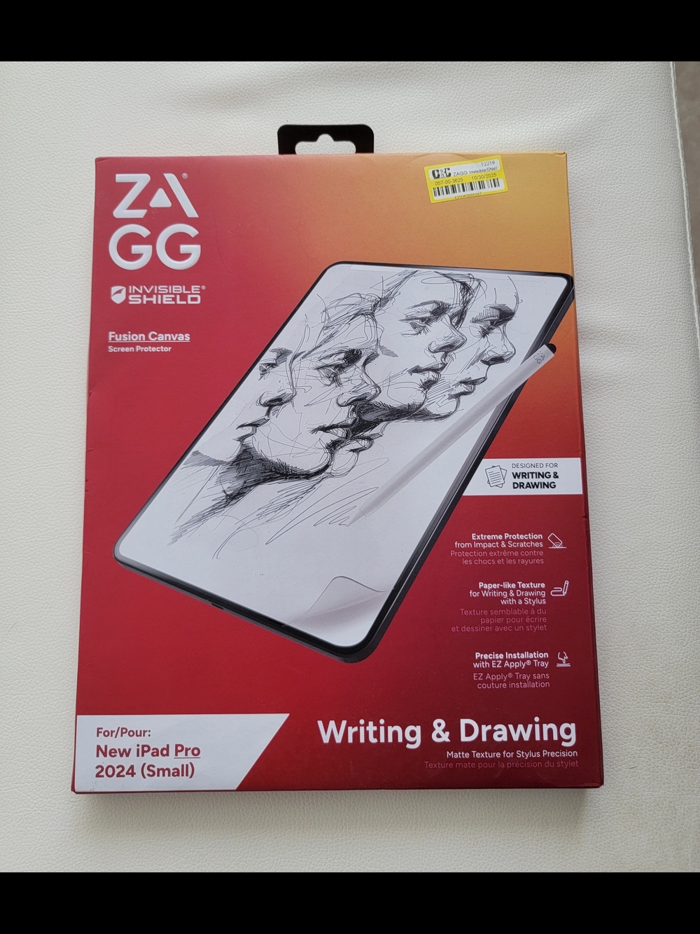 ZAGG Fusion Canvas Screen Protector for New iPad Pro 2024 (Small)